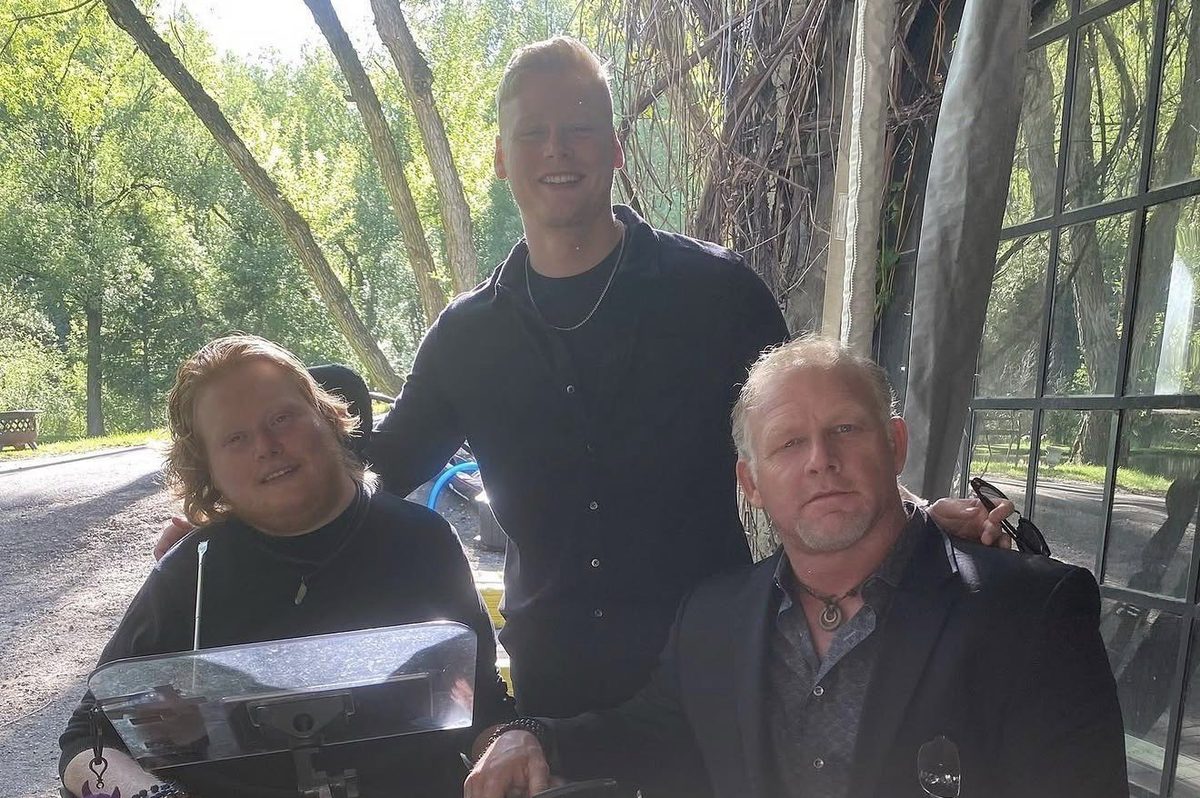 Michael Hoog with his two sons
